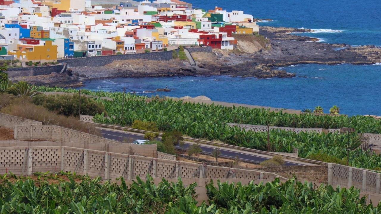 Las Pardelas, Ferienhaus Mit Meer-, Kuesten- Und Bergblick Im Gruenen Norden Teneriffas Las Cruces  Exterior foto