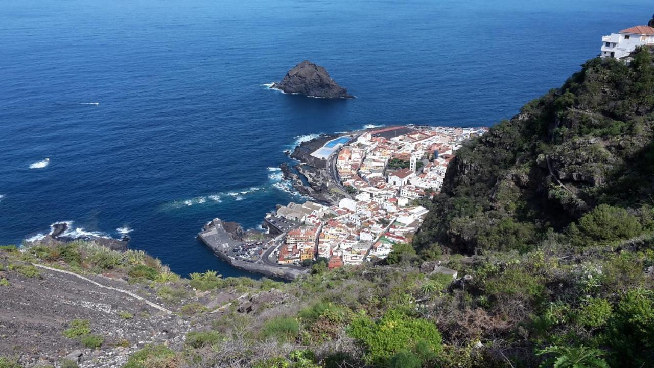 Las Pardelas, Ferienhaus Mit Meer-, Kuesten- Und Bergblick Im Gruenen Norden Teneriffas Las Cruces  Exterior foto